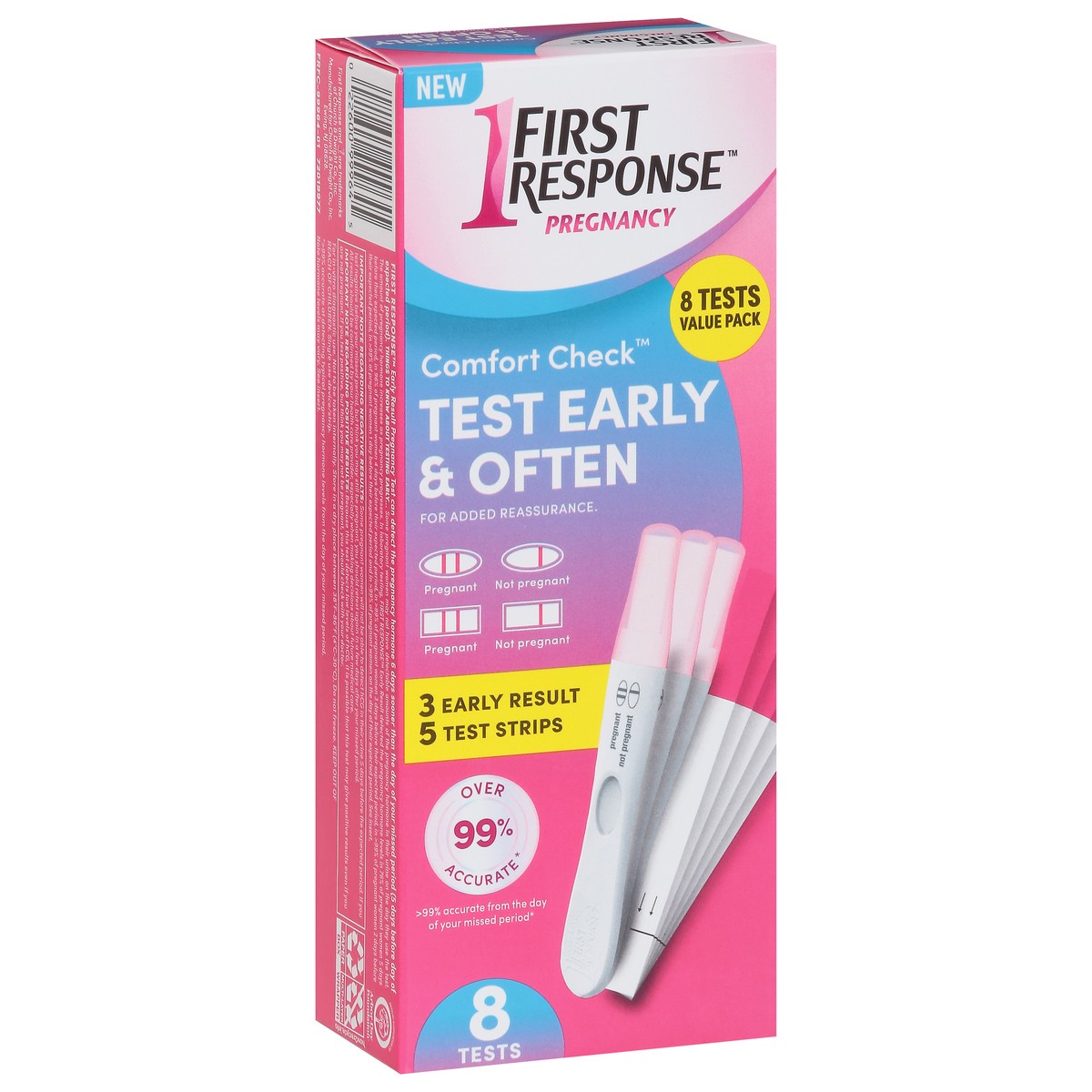 slide 3 of 9, First Response Comfort Check 8Ct, 8 ct