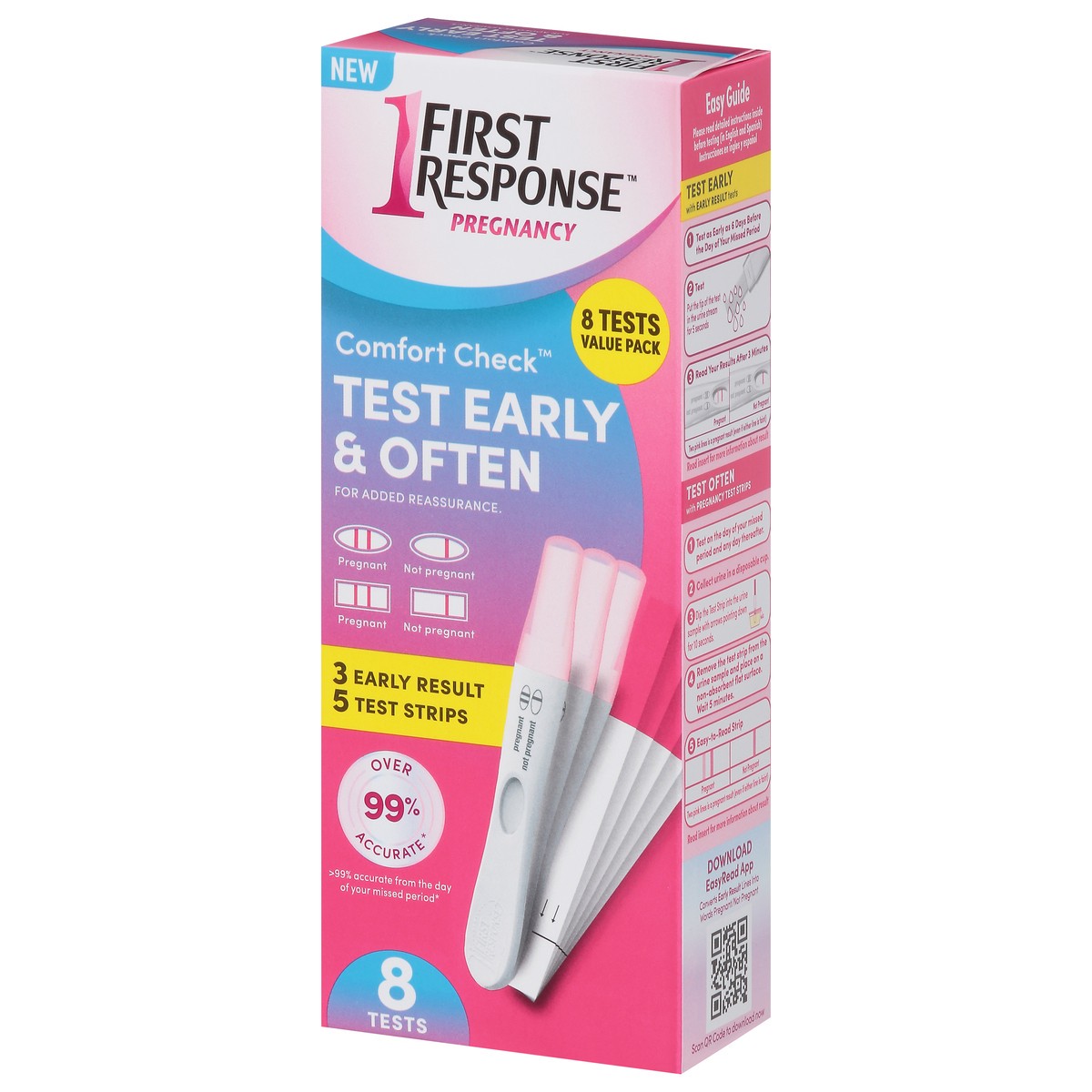 slide 8 of 9, First Response Comfort Check 8Ct, 8 ct