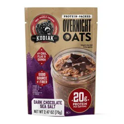 Kodiak Cakes Protein-Packed Dark Chocolate Sea Salt Overnight Oats - 2.47oz