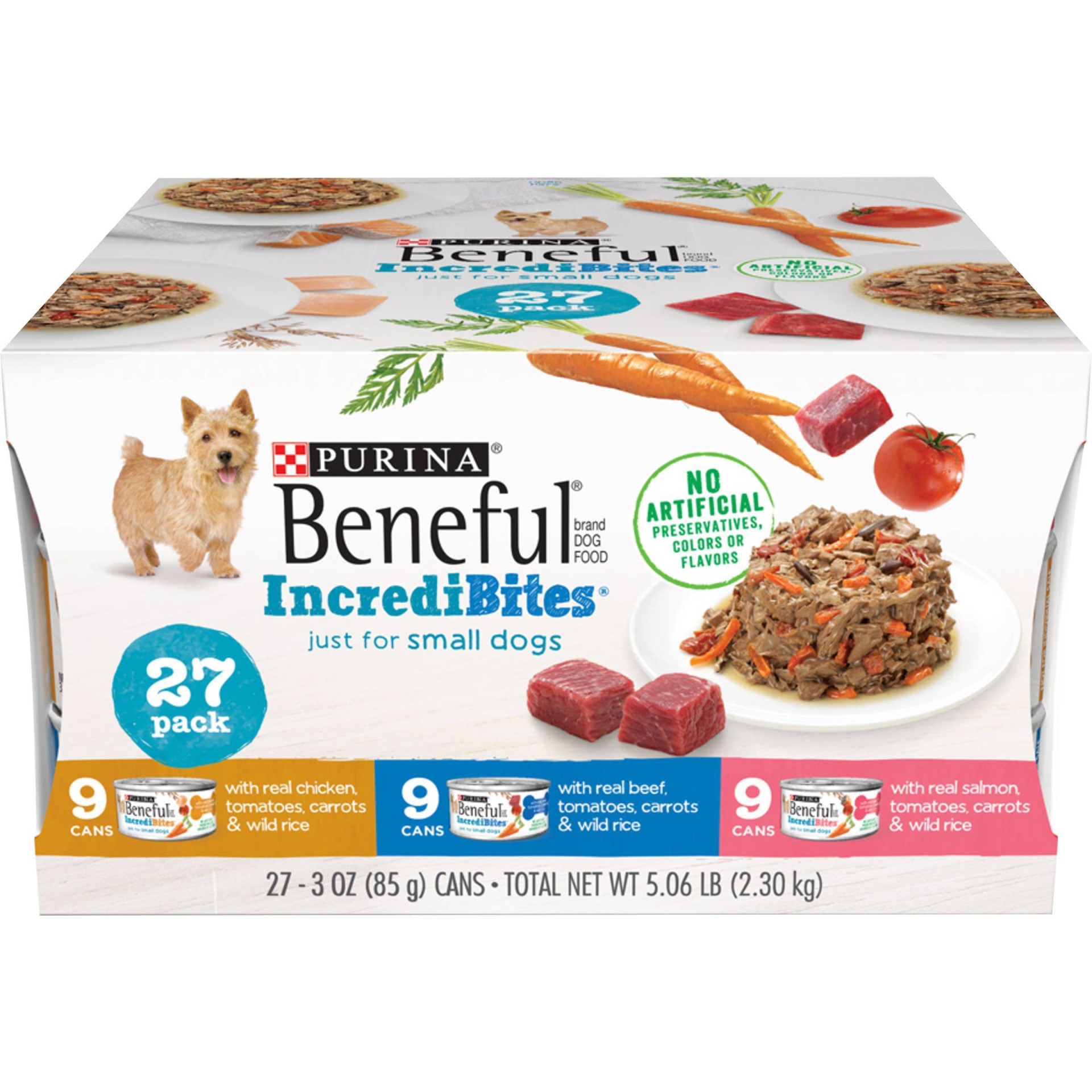 slide 1 of 7, Beneful Incredibites Variety Pack For Small Dogs, 27 ct; 3 oz