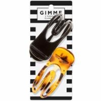 slide 1 of 1, gimMe Fashion Claw Clips, 2 ct