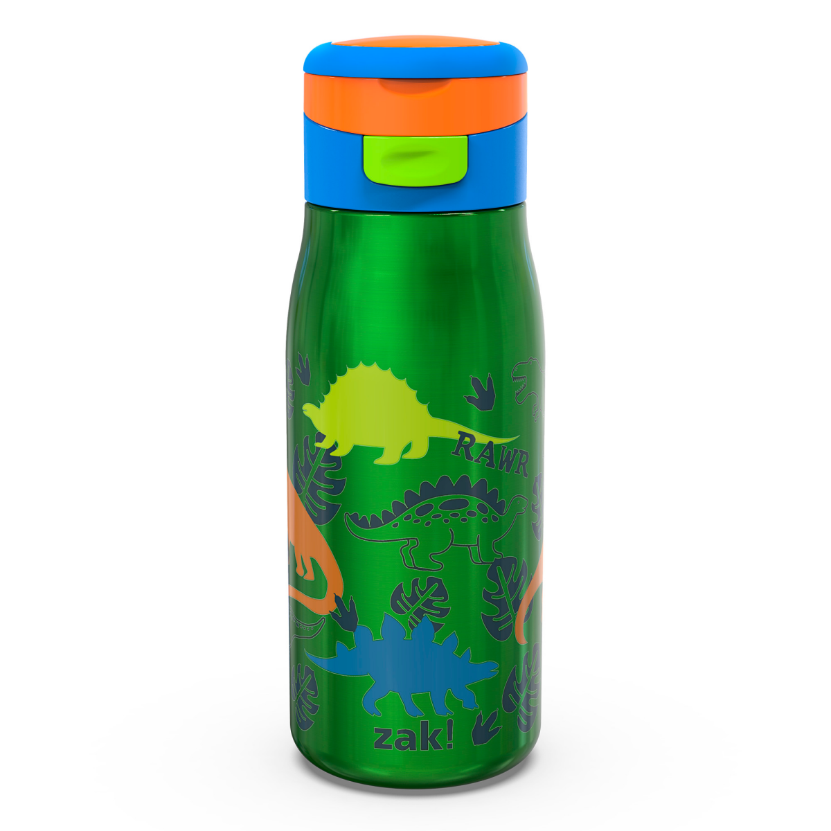 slide 1 of 1, Zak Vacuum Pasco Bottle Dino, 13.5 oz