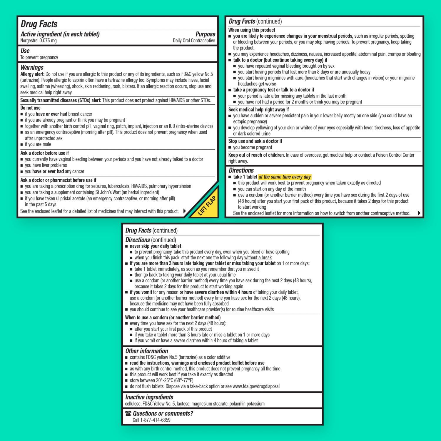 slide 2 of 12, Opill Daily Oral Contraceptive, Birth Control Pill, 84 Day Supply, 84 ct