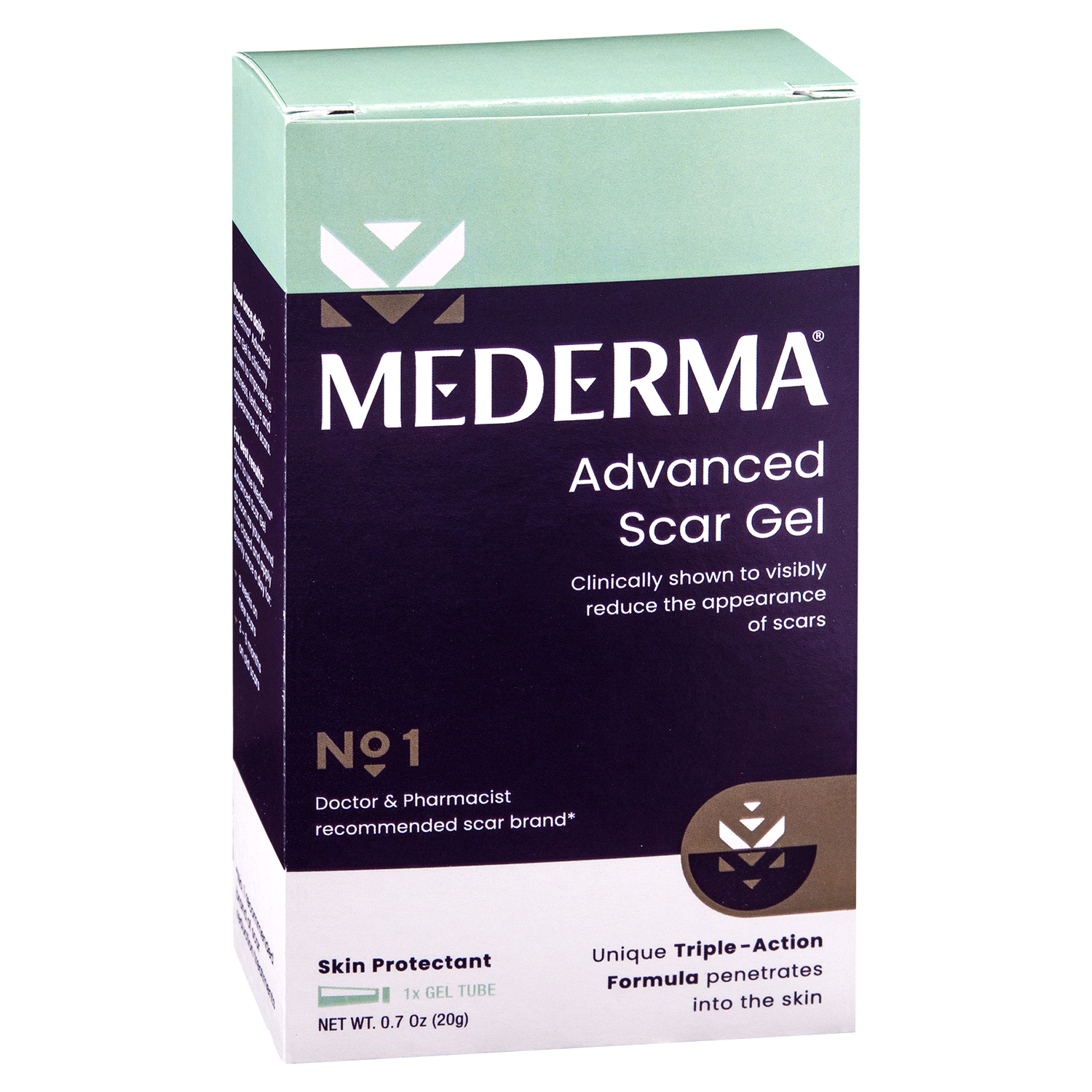 slide 4 of 5, Mederma Adv Scar Gel, 20 gram