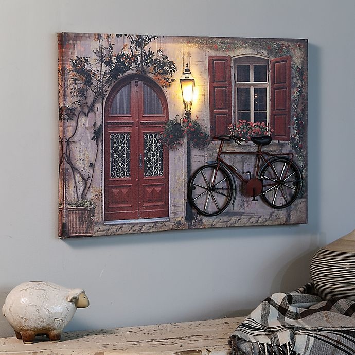 slide 6 of 6, Winsome House Tuscan Cottage & Bicycle Wood Wall Art, 1 ct