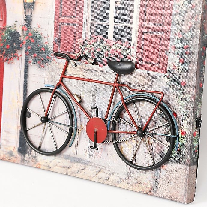 slide 2 of 6, Winsome House Tuscan Cottage & Bicycle Wood Wall Art, 1 ct