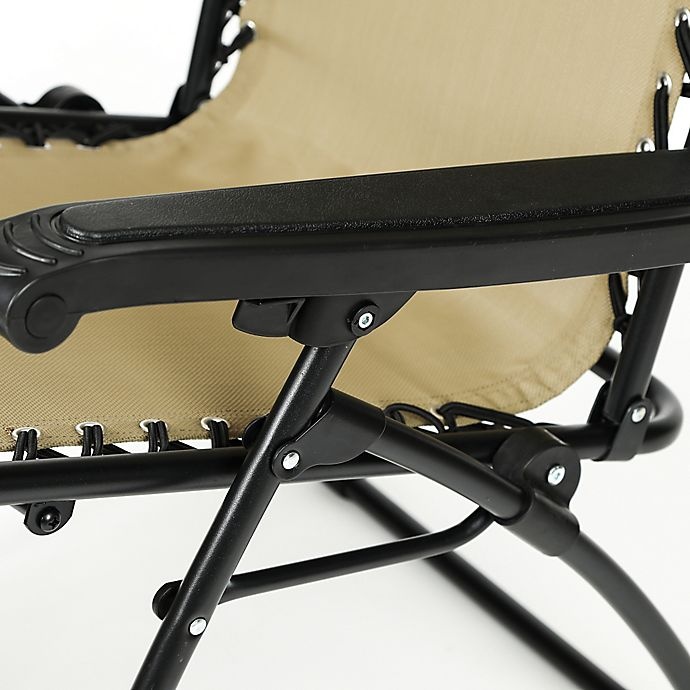 slide 5 of 12, Zero Gravity Outdoor Recliner Chair - Tan, 1 ct