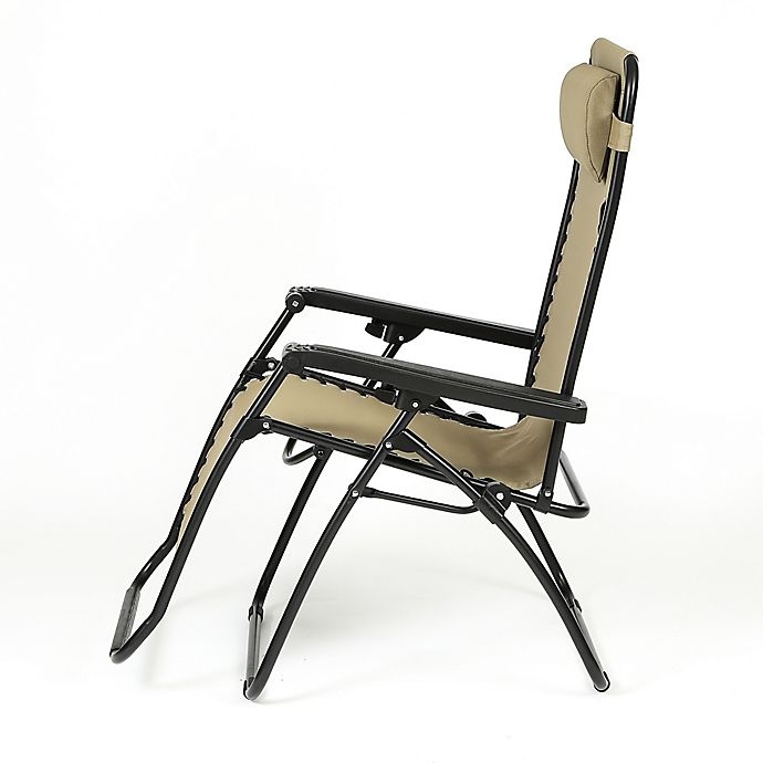 slide 10 of 12, Zero Gravity Outdoor Recliner Chair - Tan, 1 ct