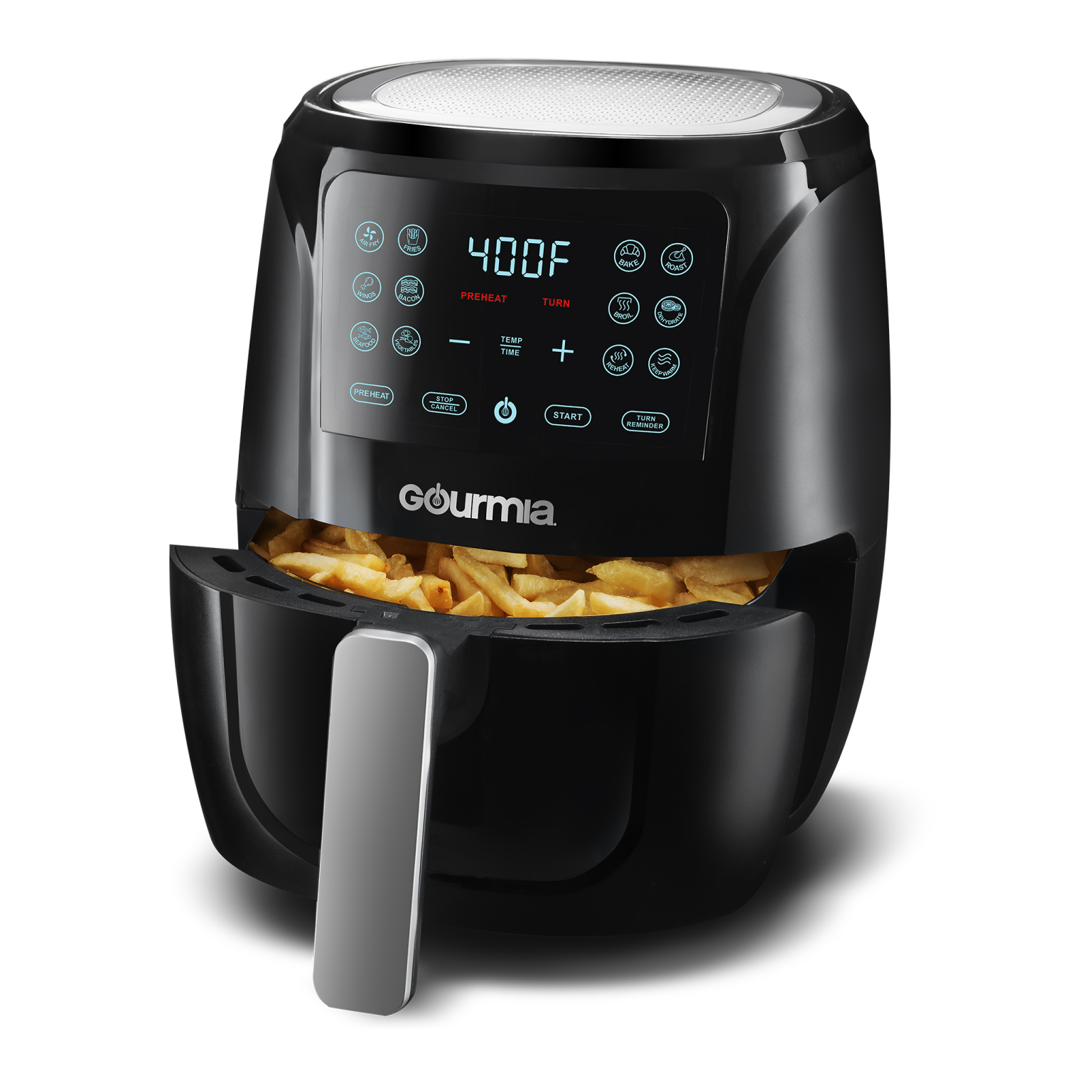 slide 3 of 5, Gourmia Digital 4-Qt. Air Fryer with Guided Cooking Prompts, 1 ct