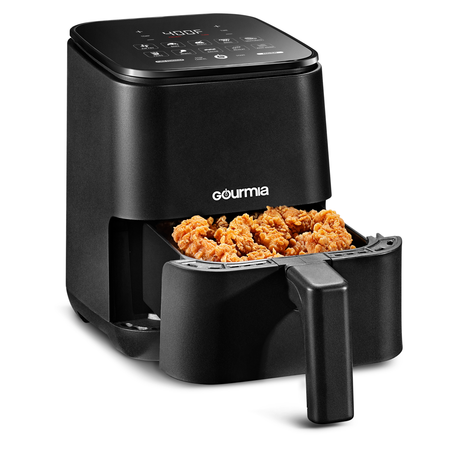 slide 2 of 3, Gourmia Compact 2-Qt Digital Air Fryer with 10 One-Touch Cooking Functions and Guided Cooking Prompts, 1 ct