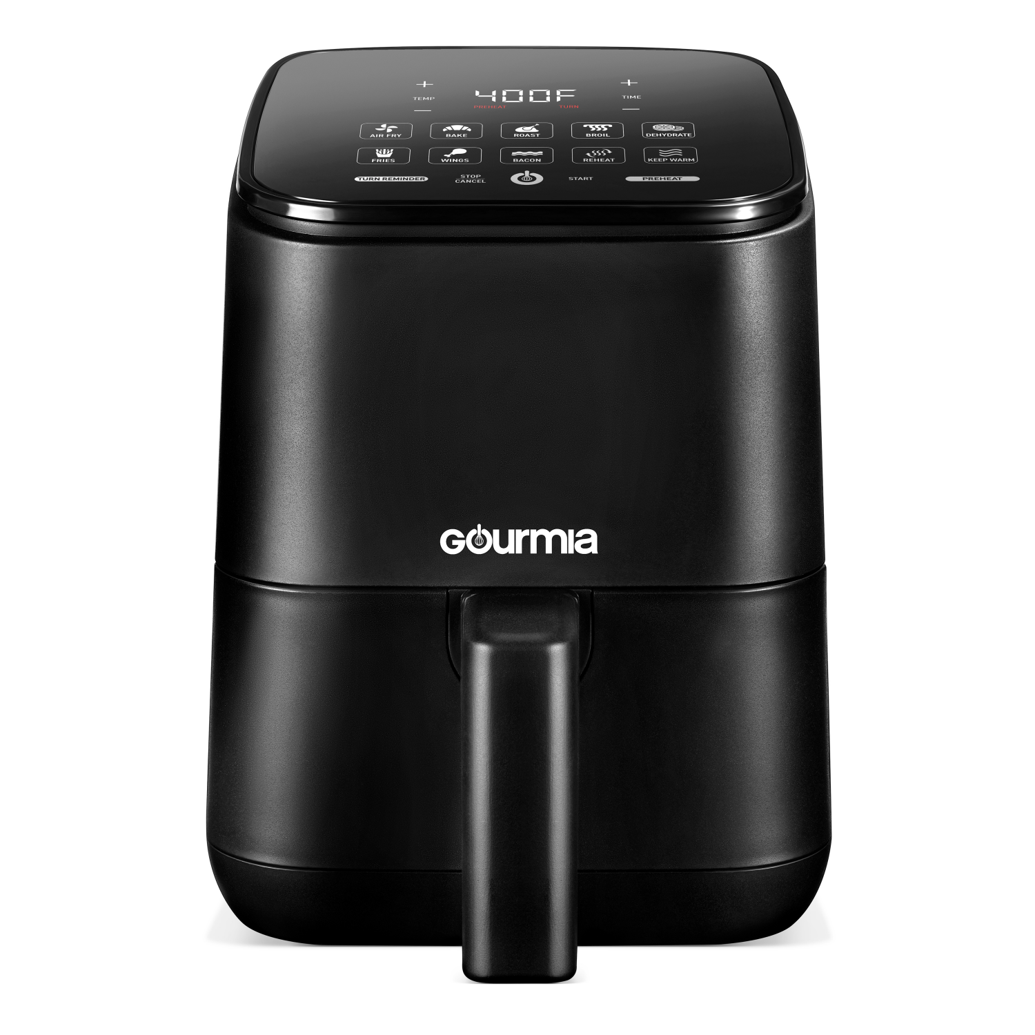 slide 1 of 3, Gourmia Compact 2-Qt Digital Air Fryer with 10 One-Touch Cooking Functions and Guided Cooking Prompts, 1 ct