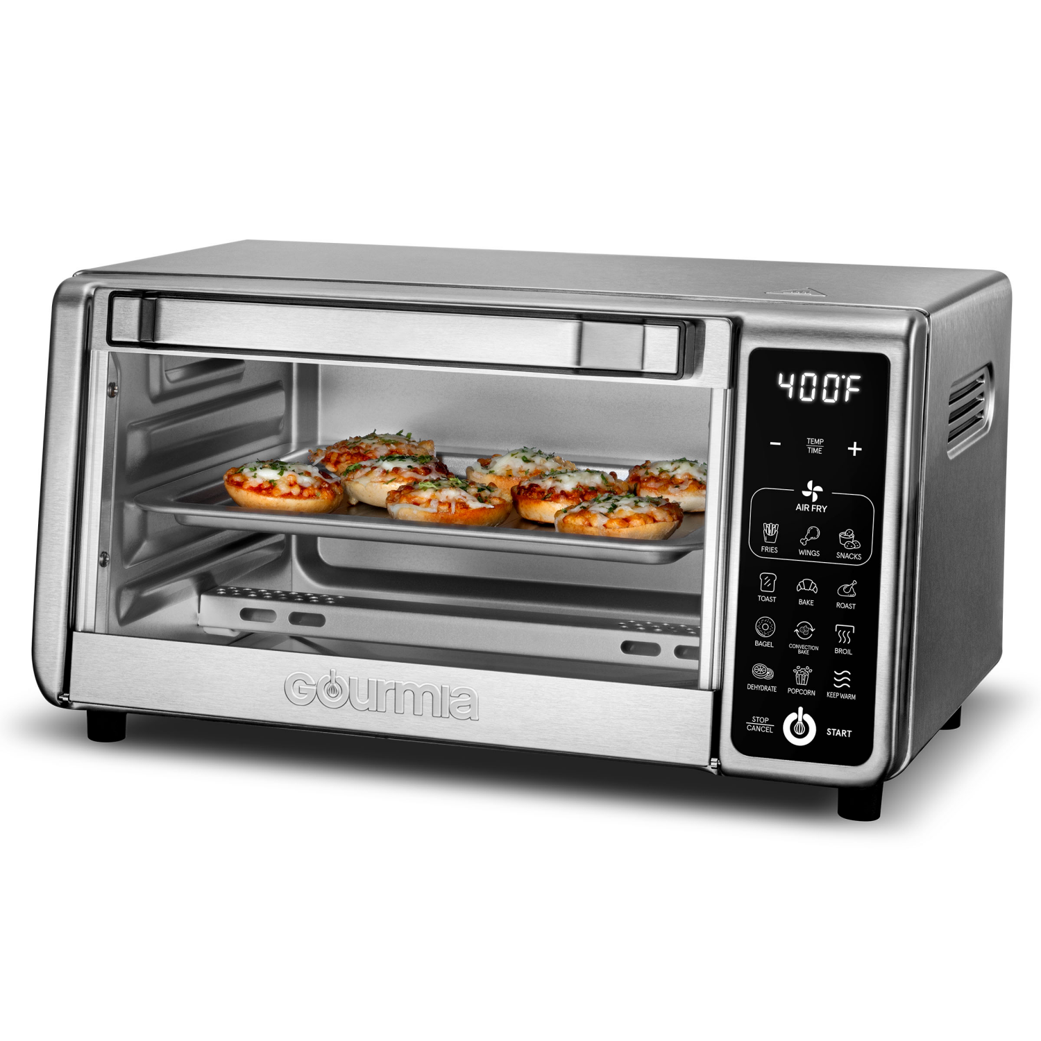 slide 2 of 7, Gourmia 4 Slice Digital Air Fryer Oven, 1 ct