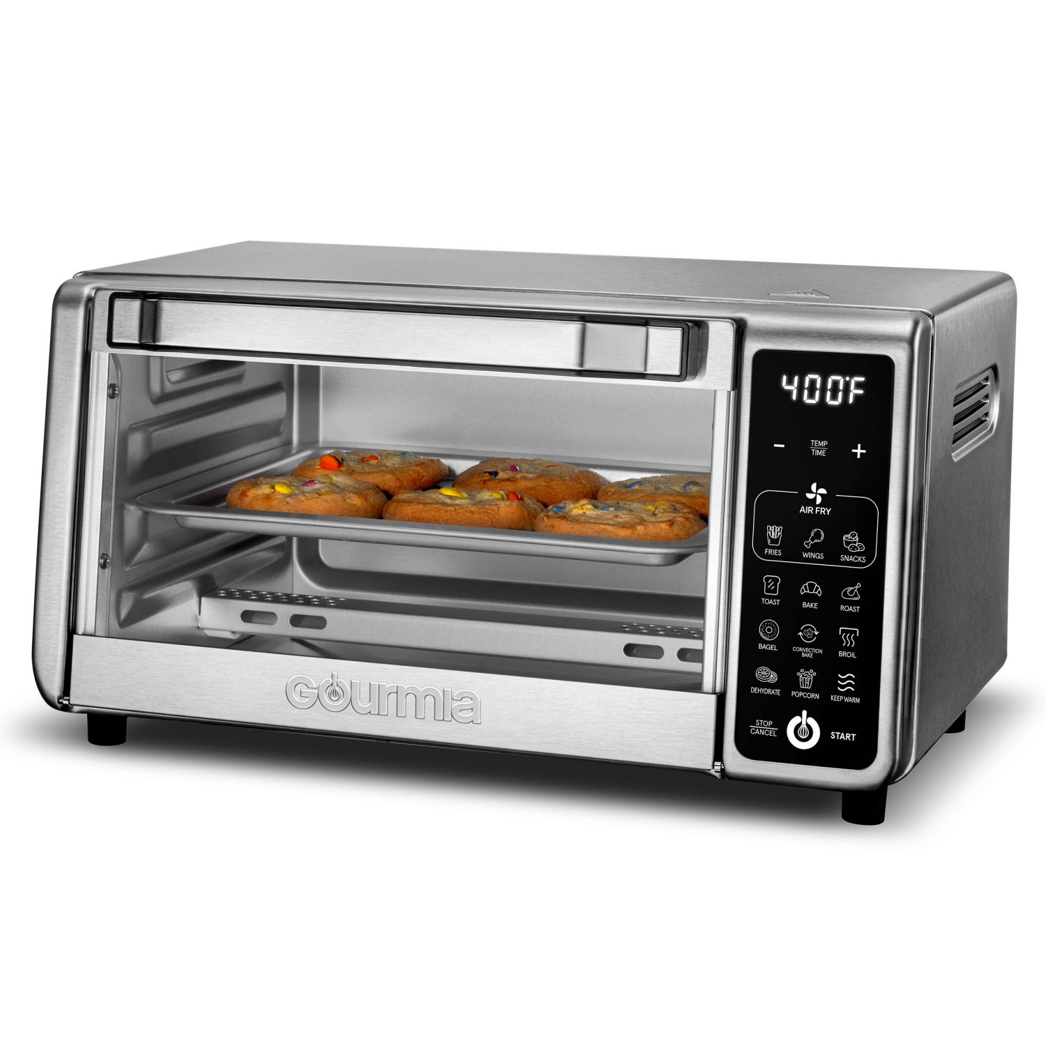 slide 3 of 7, Gourmia 4 Slice Digital Air Fryer Oven, 1 ct