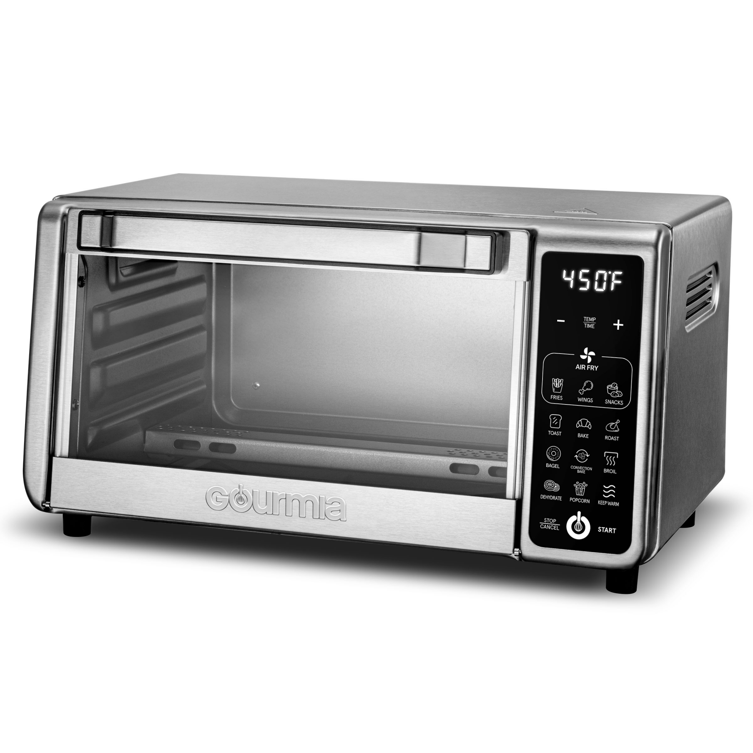 slide 6 of 7, Gourmia 4 Slice Digital Air Fryer Oven, 1 ct