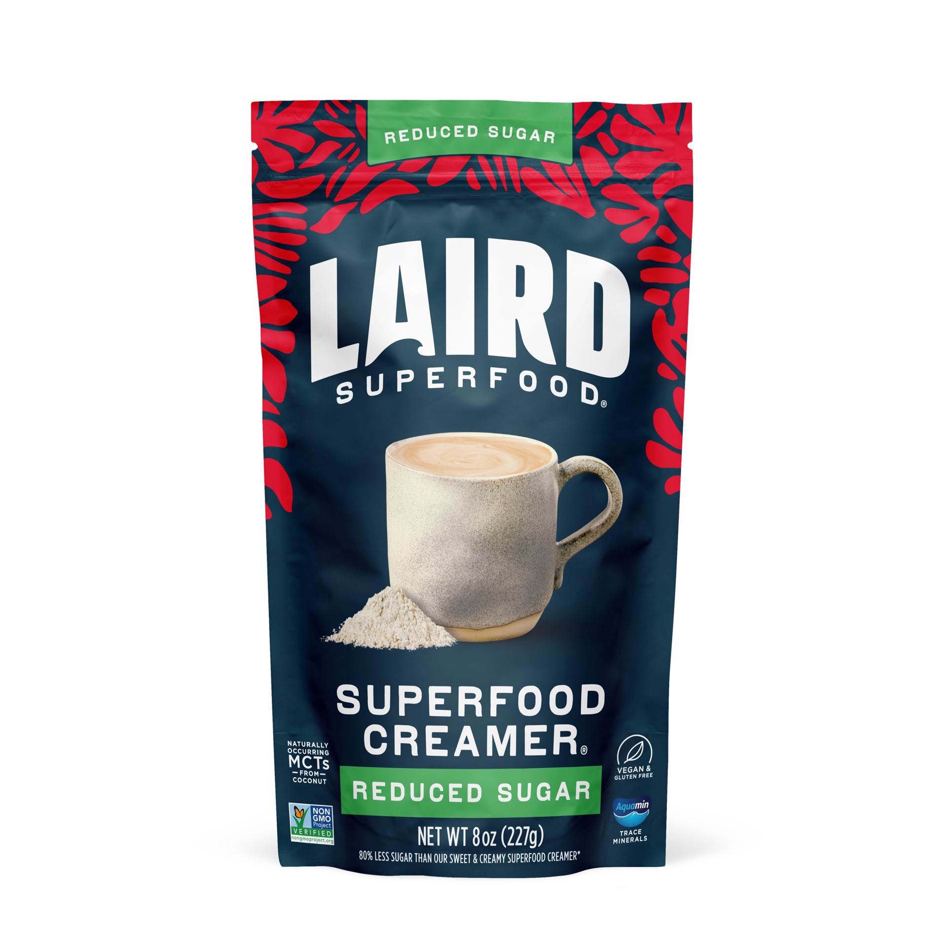 slide 1 of 1, Laird Superfood Reduced Sugar Creamer, 8 oz