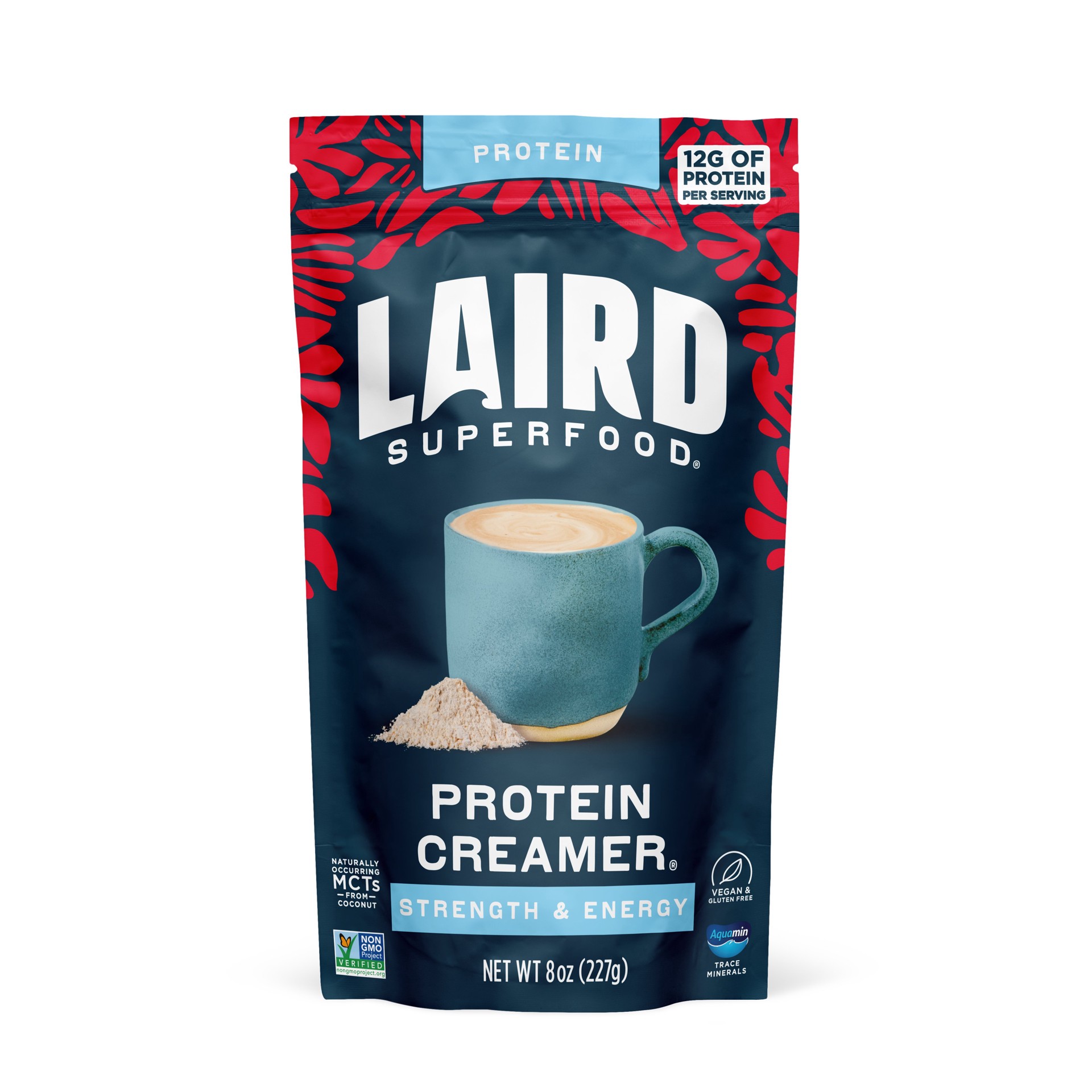slide 1 of 1, Laird Superfood 12g Protein Strength & Energy Creamer, 8 oz