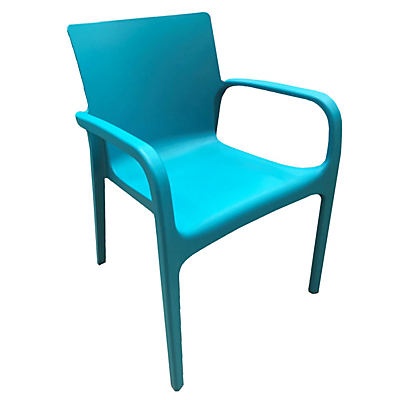 slide 1 of 1, Blue Orange Pottery Alissa Cool Turquoise Patio Chair, 1 ct