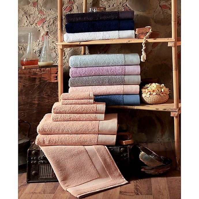 slide 2 of 2, Enchante Home Signature Turkish Cotton Hand Towels - Anthracite, 8 ct