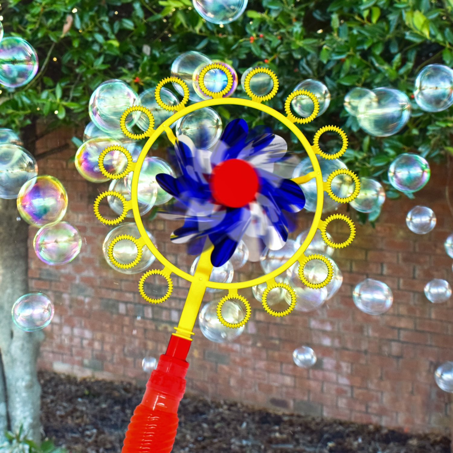 slide 6 of 6, Maxx Bubbles Bubble Pinwheel Wand, 1 ct