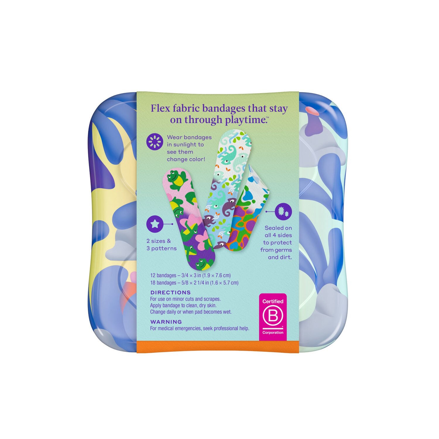 slide 4 of 8, Welly Flex Fabric Bandages Butterfly, 48 Ct, 48 ct