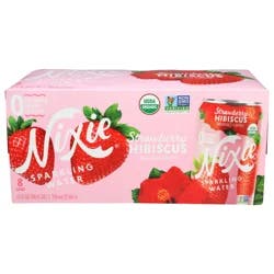 Nixie Strawberry Hibiscus Sparkling Water 8 - 12 fl oz Cans