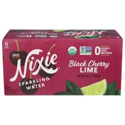 Nixie Black Cherry Lime Sparkling Water - 8 ct