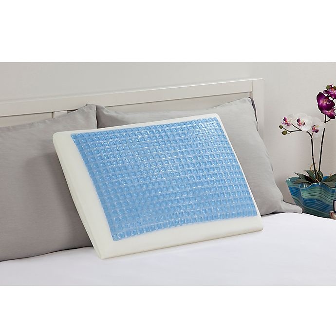 slide 3 of 5, Therapedic Cooling Gel and Memory Foam Standard/Queen Bed Pillow, 1 ct