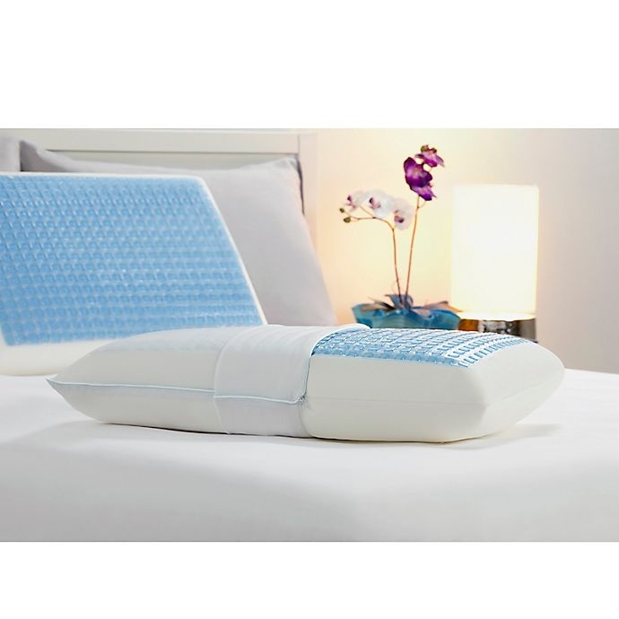 slide 4 of 5, Therapedic Cooling Gel and Memory Foam Standard/Queen Bed Pillow, 1 ct