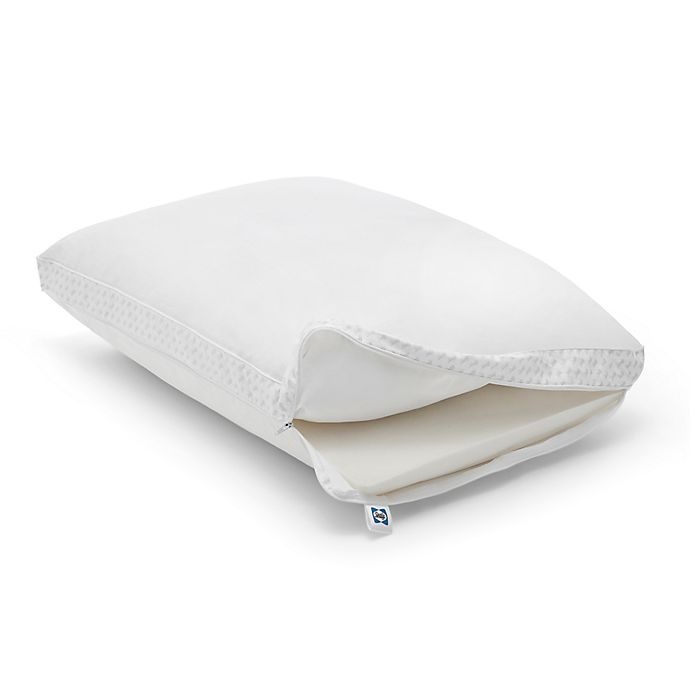 slide 2 of 8, Sealy Down Alternative and Memory Foam Standard/Queen Pillow, 1 ct