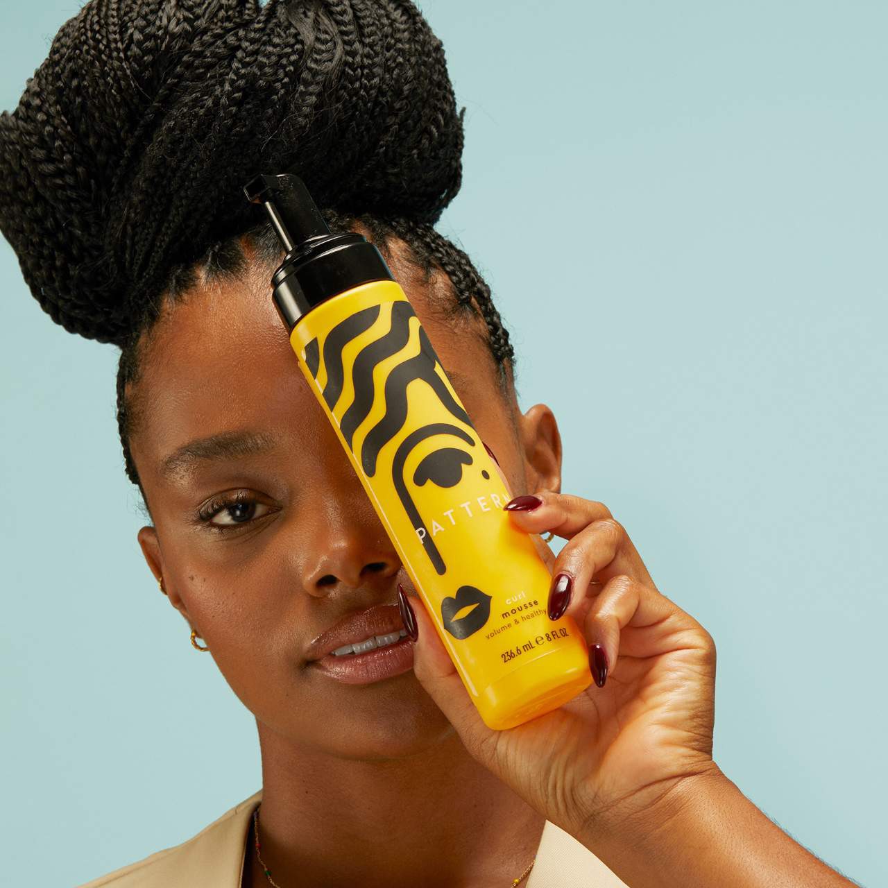 slide 4 of 7, PATTERN by Tracee Ellis Ross Curl Mousse for Curls & Coils 8 oz / Sweet Floral Essences of Neroli, Rose, and Patchouli,