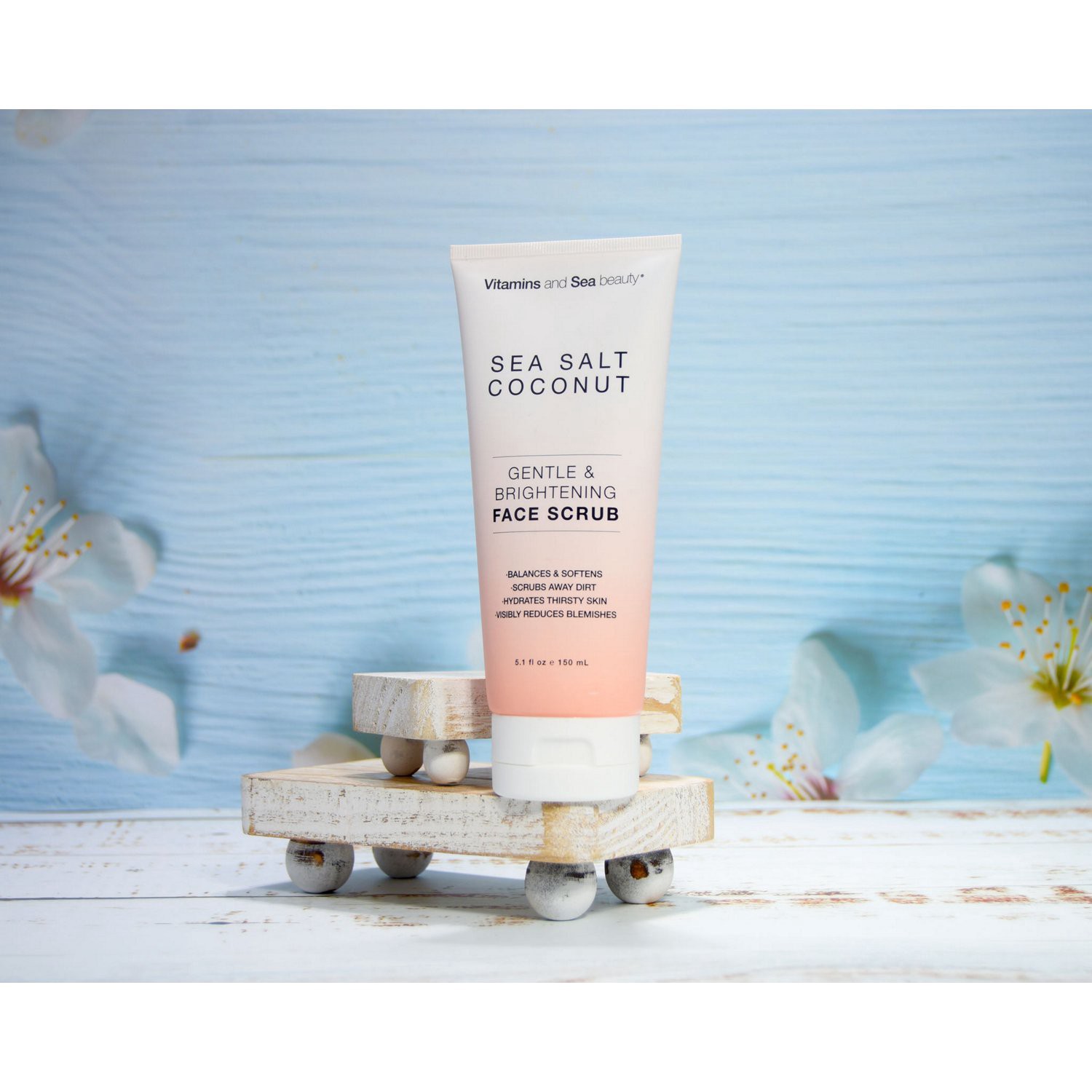 slide 4 of 4, Vitamins and Sea Beauty Sea Salt Coconut Face Scrub 5.1 fl oz, 5.10 fl oz