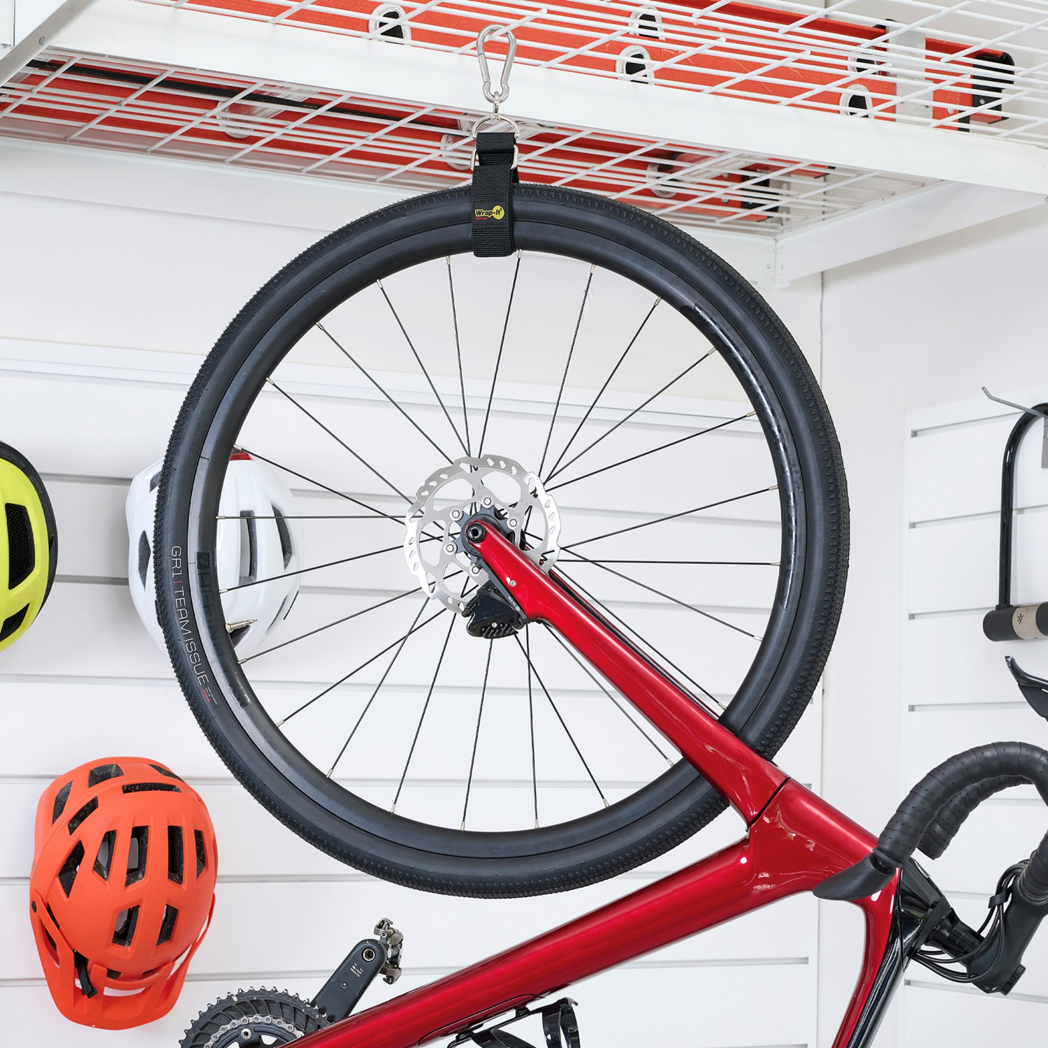 slide 2 of 8, WrapIt Hook n Hang 18-Inch Black, 18 in