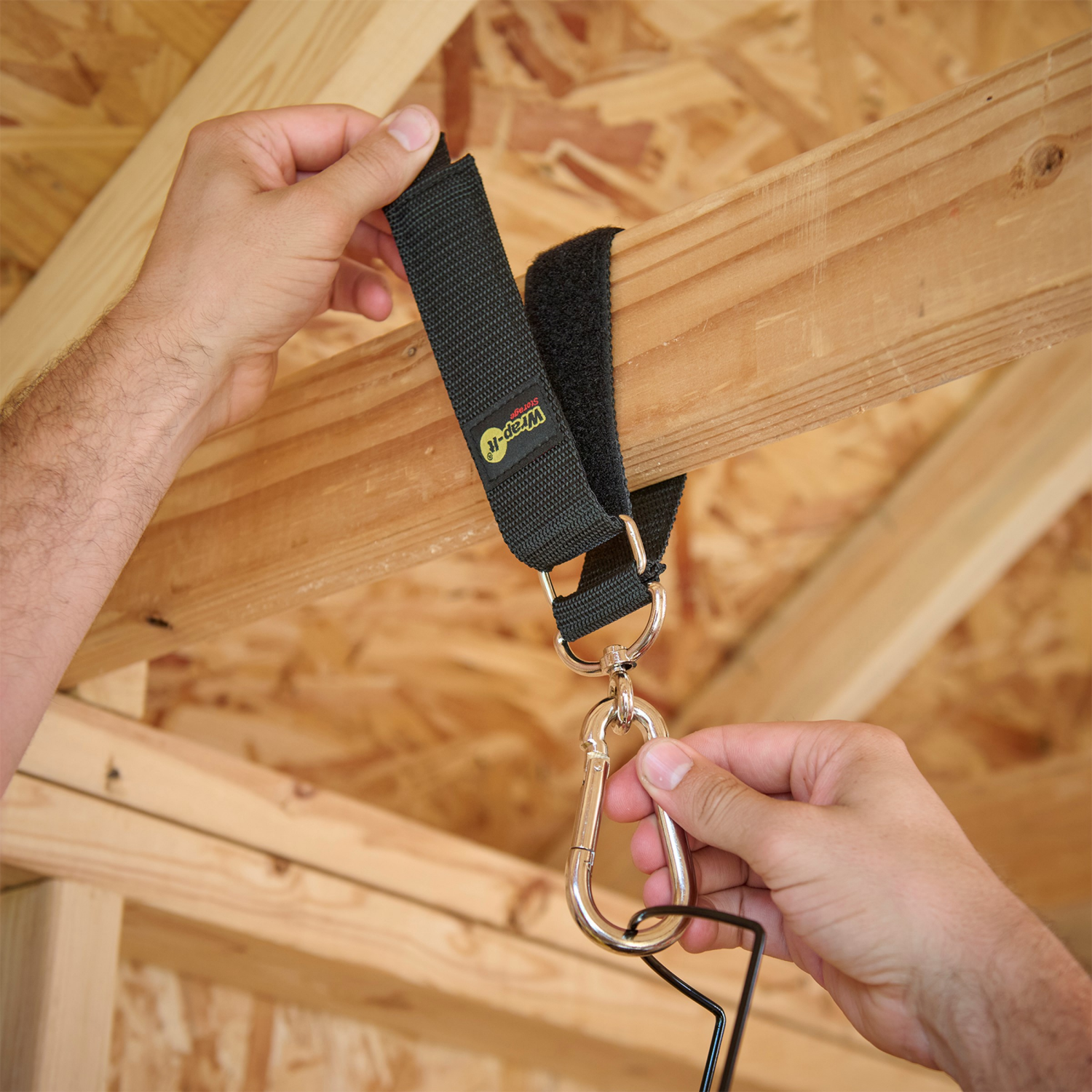 slide 6 of 8, WrapIt Hook n Hang 18-Inch Black, 18 in