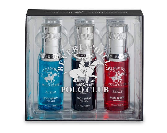 Beverly Hills Polo Club Men's Active Body Spray Gift Set, 3-Pack 1 ct |  Shipt