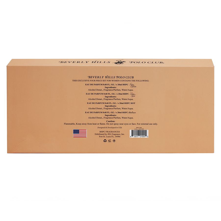 slide 2 of 2, Beverly Hills Polo Club Women's Pocket Spray Gift Set, 0.68 fl oz x 4 ct