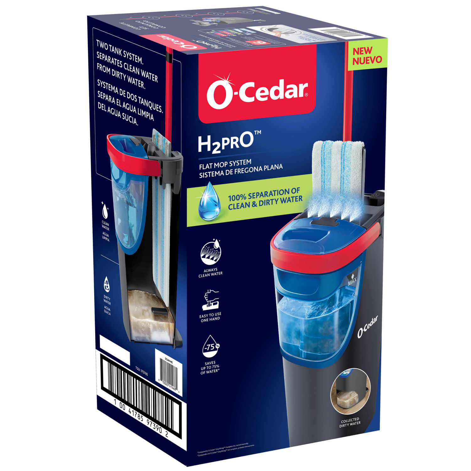 slide 1 of 5, O-Cedar O-Cedar H2prO Flat Mop System, 1 ct