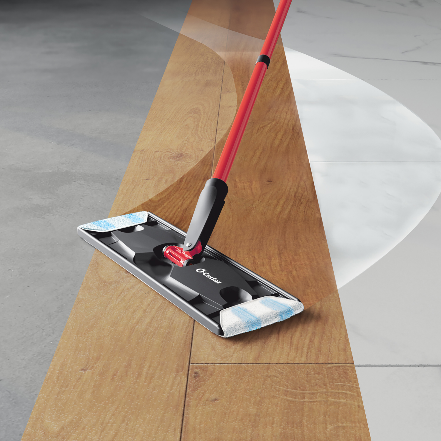 slide 5 of 5, O-Cedar O-Cedar H2prO Flat Mop System, 1 ct