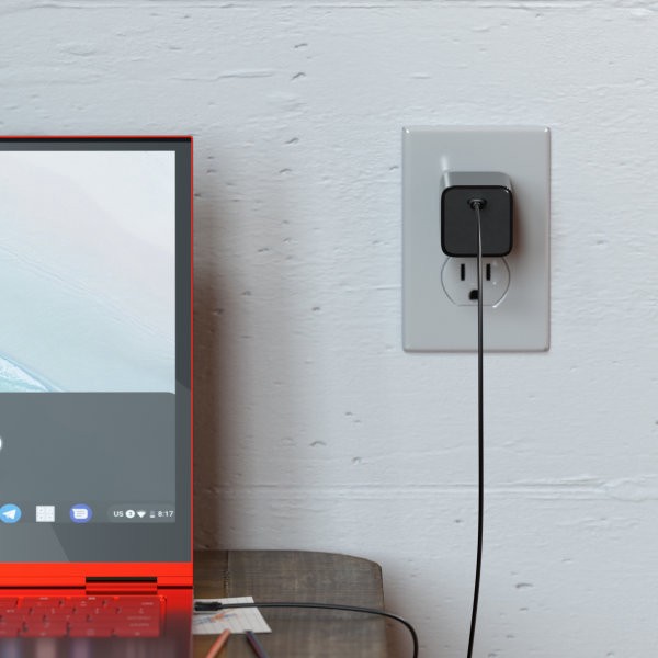 slide 9 of 10, Eggtronic Einova 65W Chromebook Power Adapter For Chromebooks And Usb-C Devices, Black, Cxx005Bk4B.00, 1 ct