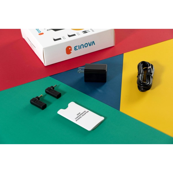 slide 10 of 10, Eggtronic Einova 65W Chromebook Power Adapter For Chromebooks And Usb-C Devices, Black, Cxx005Bk4B.00, 1 ct