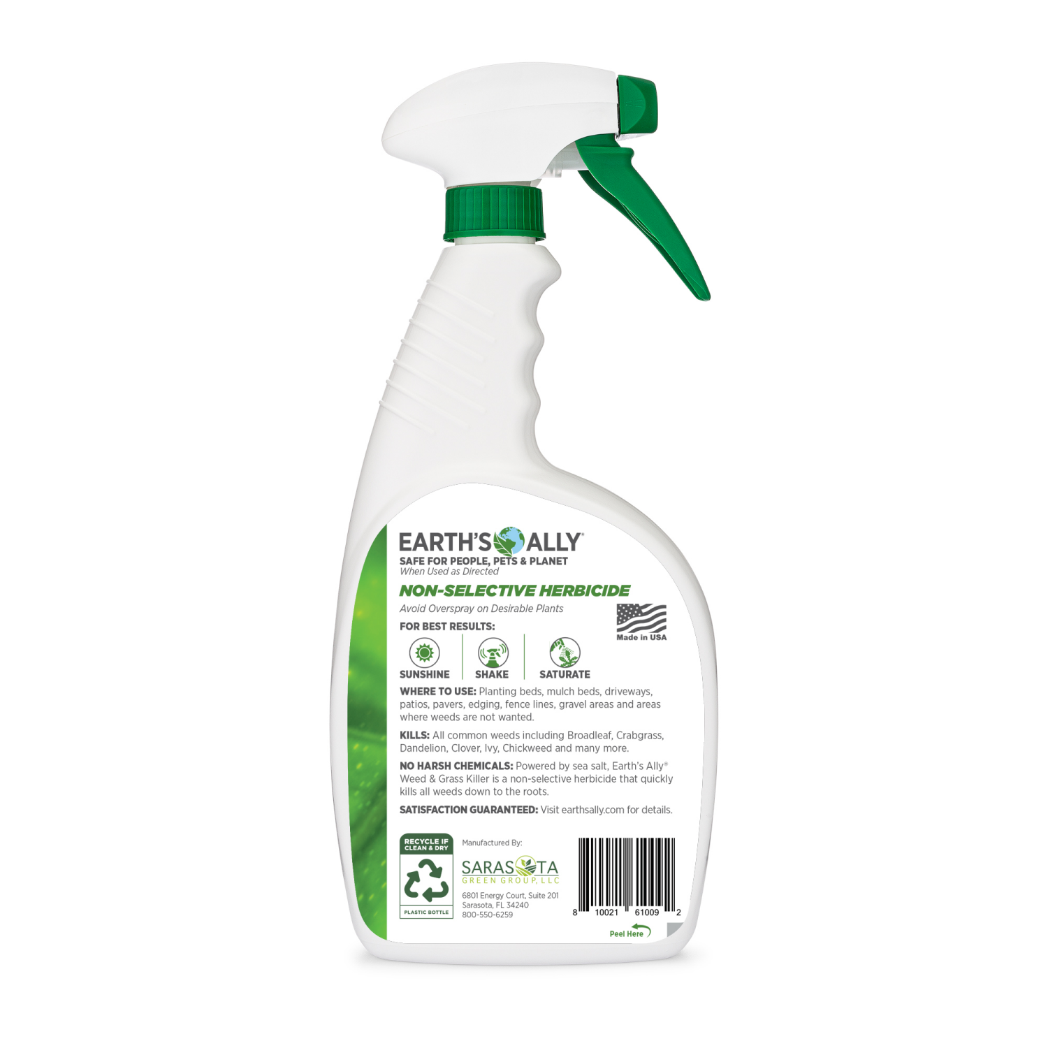 slide 2 of 2, Earth's Ally Weed and Grass Killer 24-oz Organic Natural Trigger Spray Weed and Grass Killer, 24 oz