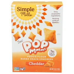 Simple Mills Pop Mmms Baked Cheddar Snack Crackers 4 oz