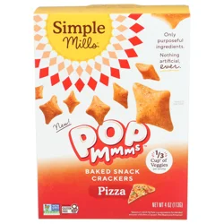Simple Mills Pop Mmms Baked Pizza Snack Crackers 4 oz