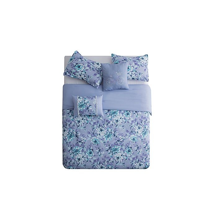 slide 3 of 3, Carole Hochman Winter Floral Full/Queen Comforter Set - Purple/Multi, 5 ct