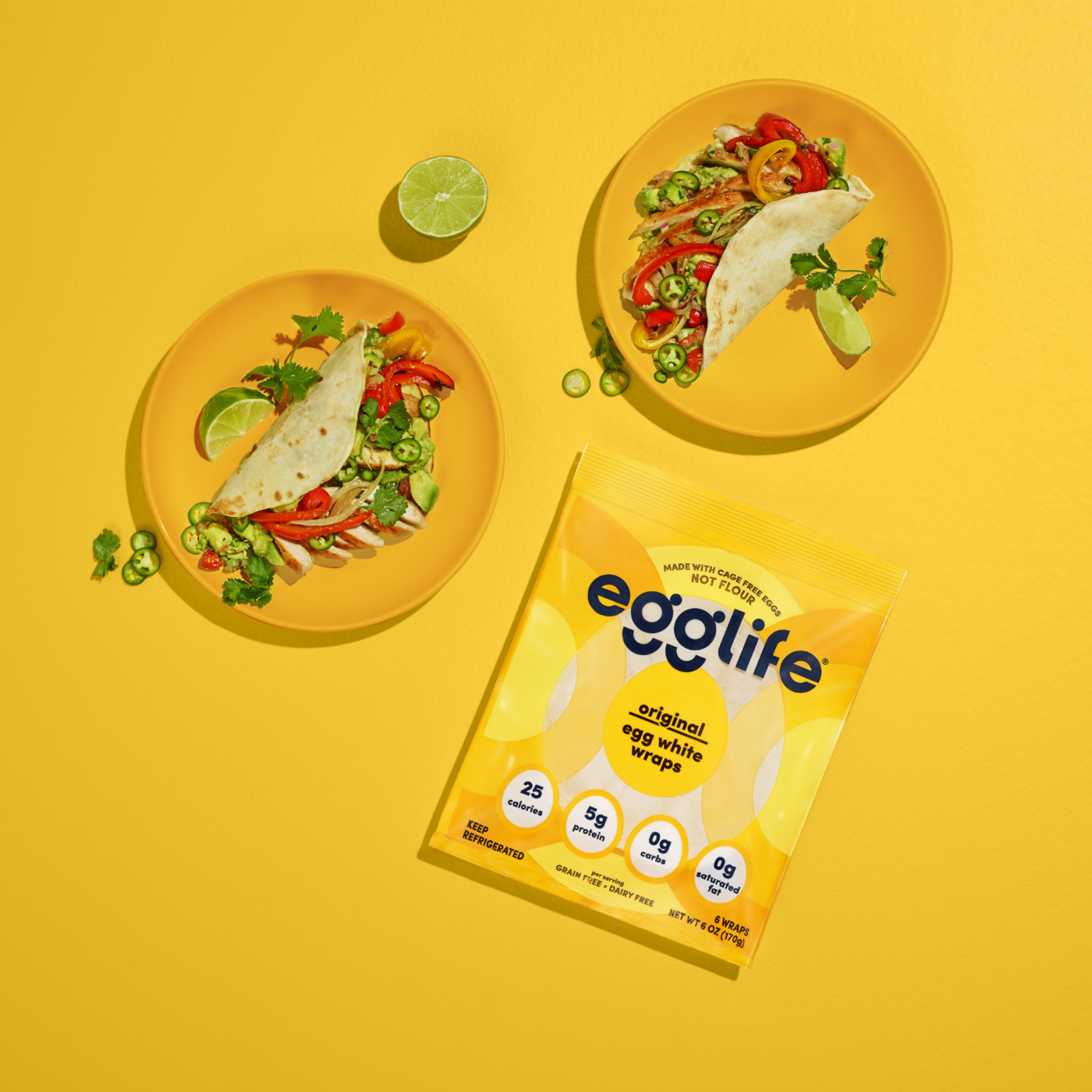 slide 3 of 8, egglife Original Egg White Wraps 6 Each, 6 ct