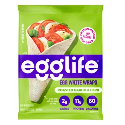 egglife Roasted Garlic & Herb Egg White Wraps 6 Each