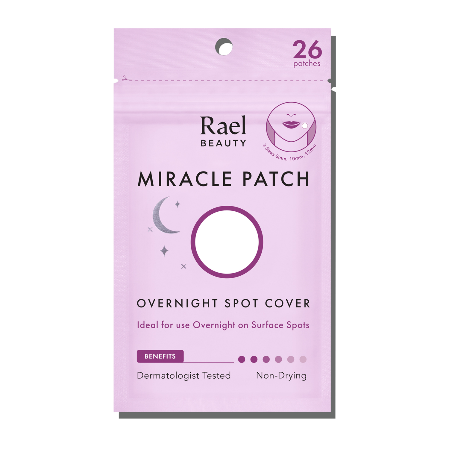 slide 1 of 1, Rael Beauty Overnight Spot Cover Miracle Patch 26 ea, 26 ct