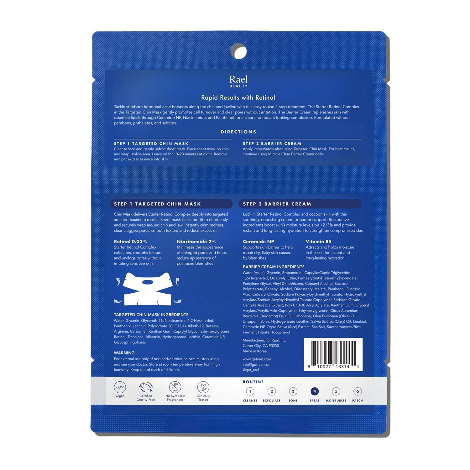 slide 6 of 6, Rael Retinol Rescue Treatment Mask, 1 ct