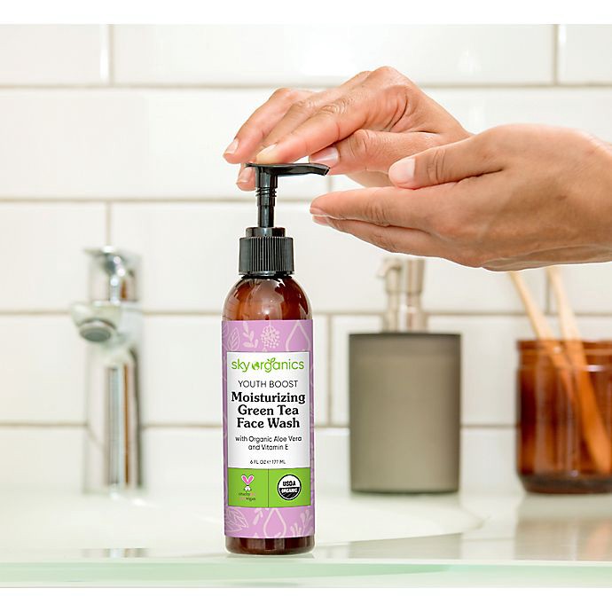 Sky Organics Youth Boost Moisturizing Green Tea Face Wash 6 fl oz Shipt