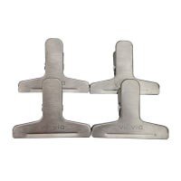 slide 3 of 9, Viovia Stainless Steel Bag Clips, 4 ct