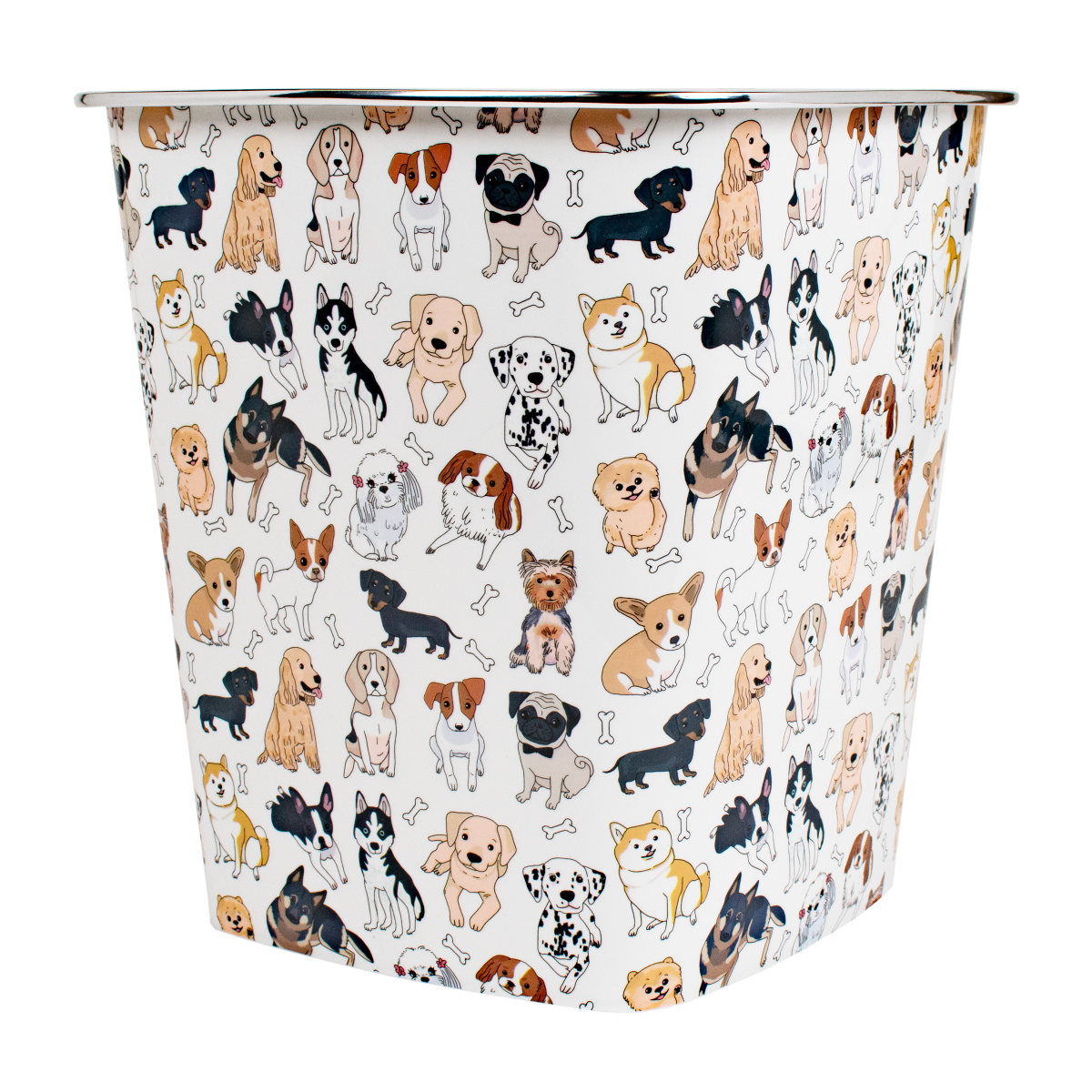 slide 2 of 2, Kolorae Waste Can Dapper Dogs, 1 ct